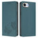 iPhone 16e / 17e Strong Magnetic Dual Butterfly RFID Vegan Leather Phone Case - Peacock Green