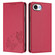 iPhone 16e / 17e Strong Magnetic Dual Butterfly RFID Vegan Leather Phone Case - Red