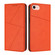 iPhone 16e / 17e Strong Magnetic Frosted Flip Leather Phone Case - Orange