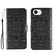 iPhone 16e / 17e Sun Mandala Embossing Leather Phone Case - Black