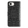 iPhone 16e / 17e Sun Mandala Embossing Leather Phone Case - Black