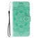 iPhone 16e / 17e Sun Mandala Embossing Leather Phone Case - Green