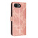 iPhone 16e / 17e Sunflower Embossed Vegan Leather Phone Case with Small Black Rope - Rose Gold