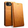 iPhone 16e / 17e Suteni Calf Texture Horizontal Flip Leather Phone Case - Khaki