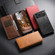 iPhone 16e / 17e Suteni Calf Texture Horizontal Flip Leather Phone Case - Khaki