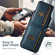 iPhone 16e / 17e Suteni H02 Leather Wallet Stand Back Phone Case - Blue