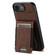 iPhone 16e / 17e Suteni H03 Litchi Leather Card Bag Stand Back Phone Case - Brown
