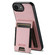 iPhone 16e / 17e Suteni H03 Litchi Leather Card Bag Stand Back Phone Case - Pink