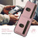 iPhone 16e / 17e Suteni H03 Litchi Leather Card Bag Stand Back Phone Case - Pink