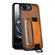 iPhone 16e / 17e Suteni H13 Card Wallet Wrist Strap Holder PU Phone Case - Brown