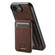 iPhone 16e / 17e Suteni H16 Litchi Texture Leather Detachable Wallet Back Phone Case - Brown