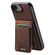 iPhone 16e / 17e Suteni H17 Litchi Texture Leather MagSafe Detachable Wallet Phone Case - Brown