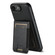 iPhone 16e / 17e Suteni H17 Oil Eax Leather MagSafe Detachable Wallet Phone Case - Black