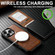 iPhone 16e / 17e Suteni H19 Oil Wax 2-in-1 MagSafe Removable Card Box Back Phone Case - Brown