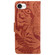 iPhone 16e / 17e Tiger Embossing Pattern Leather Phone Case - Brown
