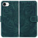 iPhone 16e / 17e Tiger Embossing Pattern Leather Phone Case - Green