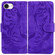 iPhone 16e / 17e Tiger Embossing Pattern Leather Phone Case - Purple