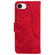 iPhone 16e / 17e Tiger Embossing Pattern Leather Phone Case - Red