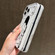 iPhone 16e / 17e Transparent Frame IMD Cream Phone Case - Line Back View