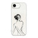 iPhone 16e / 17e Transparent Frame IMD Cream Phone Case - Line Beautiful Back