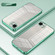 iPhone 16e / 17e Transparent Plating Fine Hole Phone Case - Green