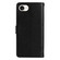 iPhone 16e / 17e Tree & Cat Embossed Pattern Flip Leather Phone Case - Black