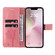 iPhone 16e / 17e Tree & Cat Embossed Pattern Flip Leather Phone Case - Pink