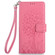 iPhone 16e / 17e Tree & Deer Embossed Leather Phone Case - Pink