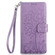 iPhone 16e / 17e Tree & Deer Embossed Leather Phone Case - Purple