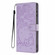 iPhone 16e / 17e Tree Cat Embossed Flip Vegan Leather Phone Case - Purple