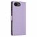 iPhone 16e / 17e Tree Cat Embossed Flip Vegan Leather Phone Case - Purple