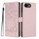 iPhone 16e / 17e Tree Cat Embossed Flip Vegan Leather Phone Case - Rose Gold