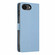iPhone 16e / 17e Tree Cat Embossed Flip Vegan Leather Phone Case - Sky Blue