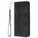 iPhone 16e / 17e Triangle Solid Color Leather Phone Case - Black