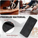 iPhone 16e / 17e Triangle Solid Color Leather Phone Case - Black