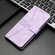 iPhone 16e / 17e Triangle Solid Color Leather Phone Case - Purple