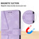 iPhone 16e / 17e Triangle Solid Color Leather Phone Case - Purple