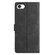 iPhone 16e / 17e Triangles Embossed Leather Phone Case - Black