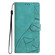 iPhone 16e / 17e Triangles Embossed Leather Phone Case - Green