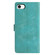 iPhone 16e / 17e Triangles Embossed Leather Phone Case - Green