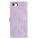 iPhone 16e / 17e Triangles Embossed Leather Phone Case - Purple