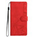 iPhone 16e / 17e Triangles Embossed Leather Phone Case - Red