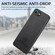 iPhone 16e / 17e Twill Fabric Leather Skin Back Phone Case - Black