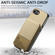 iPhone 16e / 17e Twill Fabric Leather Vertical Flip RFID Card Bag Phone Case - Khaki