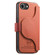 iPhone 16e / 17e Twill Fabric MagSafe RFID Anti-theft Zipper Wallet Leather Phone Case - Orange