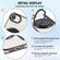 iPhone 16e / 17e Ultra-thin Rotation Holder Magnetic Plating Vegan Leather Phone Case - Black