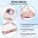 iPhone 16e / 17e Ultra-thin Rotation Holder Magnetic Plating Vegan Leather Phone Case - Rose Gold