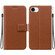 iPhone 16e / 17e Ultra-thin Voltage Magnetic Buckle Leather Phone Case - Brown