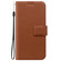 iPhone 16e / 17e Ultra-thin Voltage Magnetic Buckle Leather Phone Case - Brown