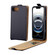 iPhone 16e / 17e Vertical Flip Leather Phone Case with Card Slot - Black